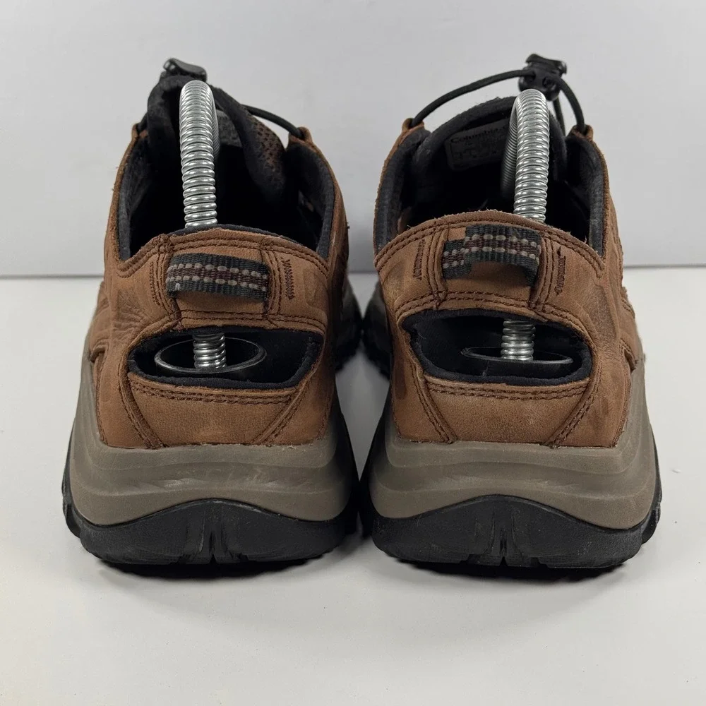 Columbia Mens Brown Leather Mesh Hiking Sandals Vibram Sole Size 8 BM4520-231